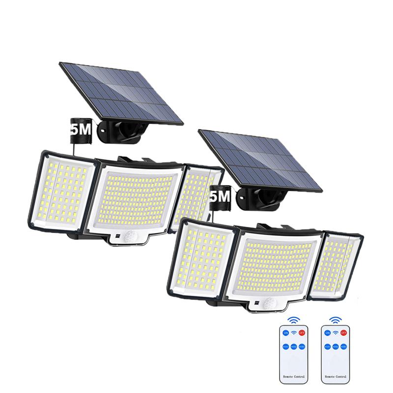 238/328 LED Solar Lamp Outdoor 348Wall Lamp IP65 Waterproof Spotlights Lamp Motion Sensor Solar 3 Mode Street Light Garden Decor