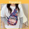 Zha Cartoon Ne Printed Shoulder Chest Bags Anime Peripheral Children Wallet