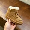 Winter new plush and thick warm children's snow boots