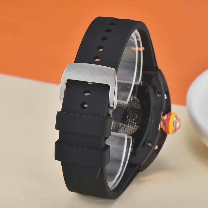 Herren-Quarzuhr mit Zifferblatt in Weißweinrot, tonnenförmig, mit Kalender und Sekundenzeiger