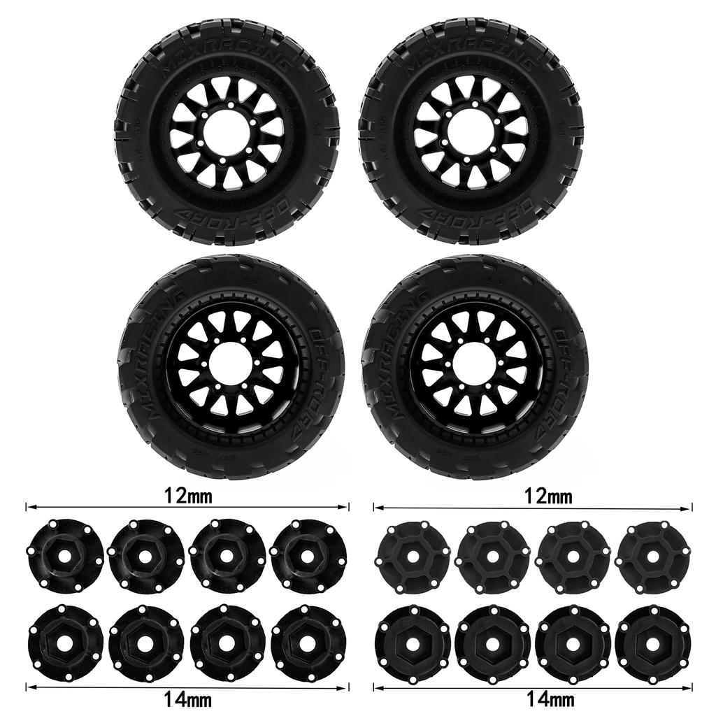 Remote Control Crawler Rubber Car Orange Tires 120*72*69mm 4pcs Replacement for Hpi Mk2 1Celsius10 Remote Control Ca