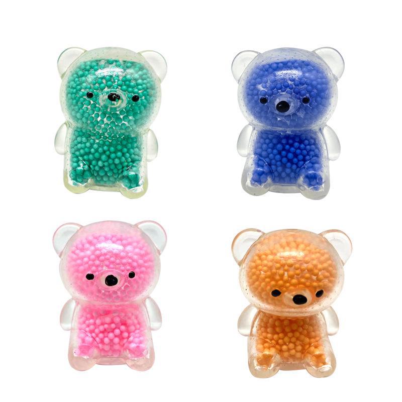 

Игрушка для снятия стресса Gold Powder Bear – Squeeze Music Cute Vent Beads Ball Bubble