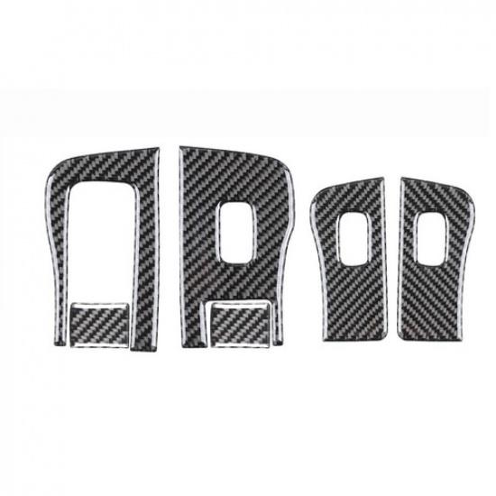 For Tesla Model 3 Y 2017- Set Carbon Fiber Door Window Lift Button Cover