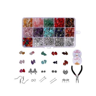 Stone Beads Natural Gemstone Beads Kit For Diy Necklace Bracelet Earring Making Supplies