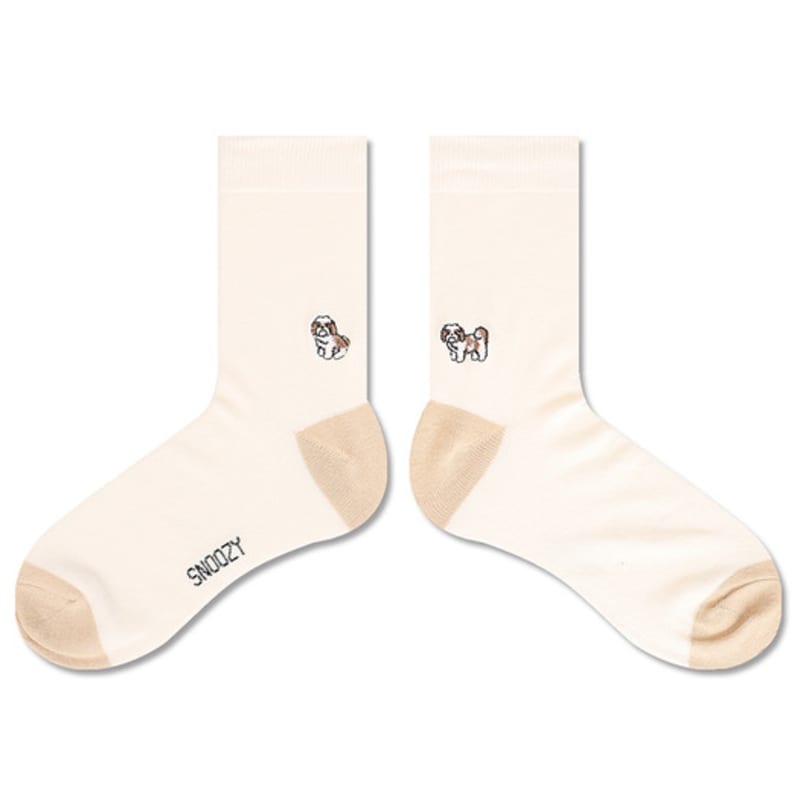 SNOOZY Embroidered Socks Gift Package 3 Set T03