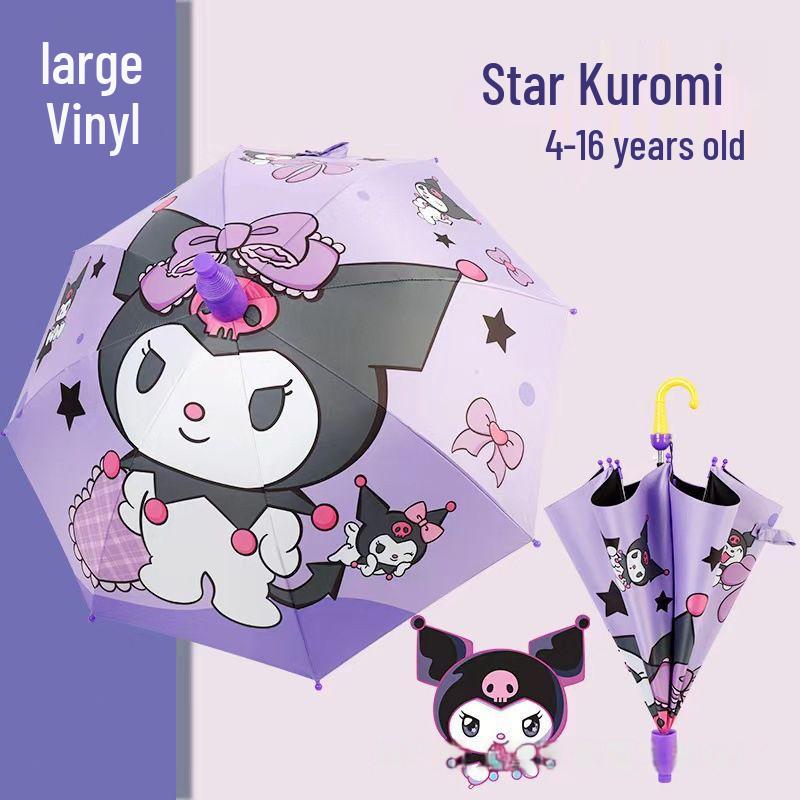 Automatic Dual-Use Kids' Umbrellas - Princess Design for School and Kindergarten