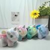 Tie-Dye Unicorn Keychain Ornament: Cute Pegasus Plush Bag Pendant