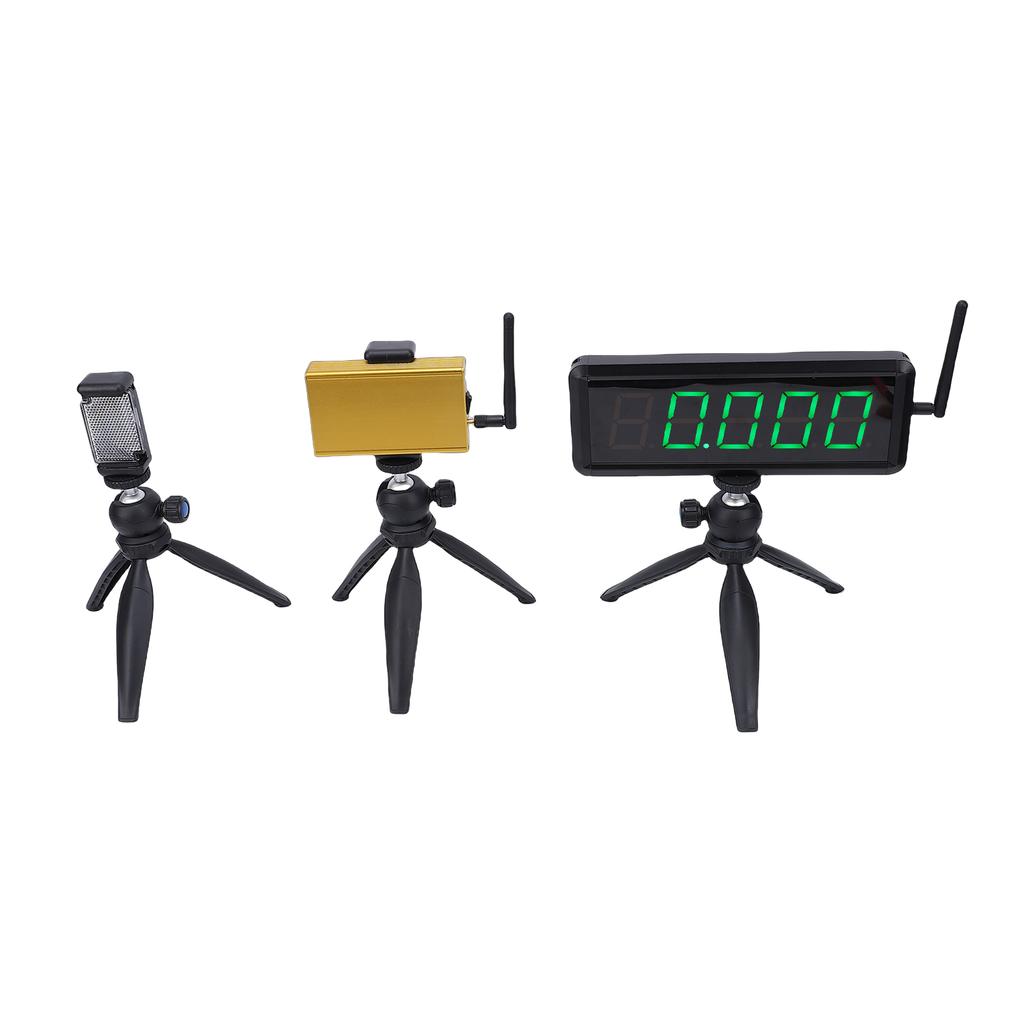 Wireless Sprint Timer 1.8 Inch 5 Digit Display Battery Powered Race Clock Stopwatch for Racing Roller Skating Track