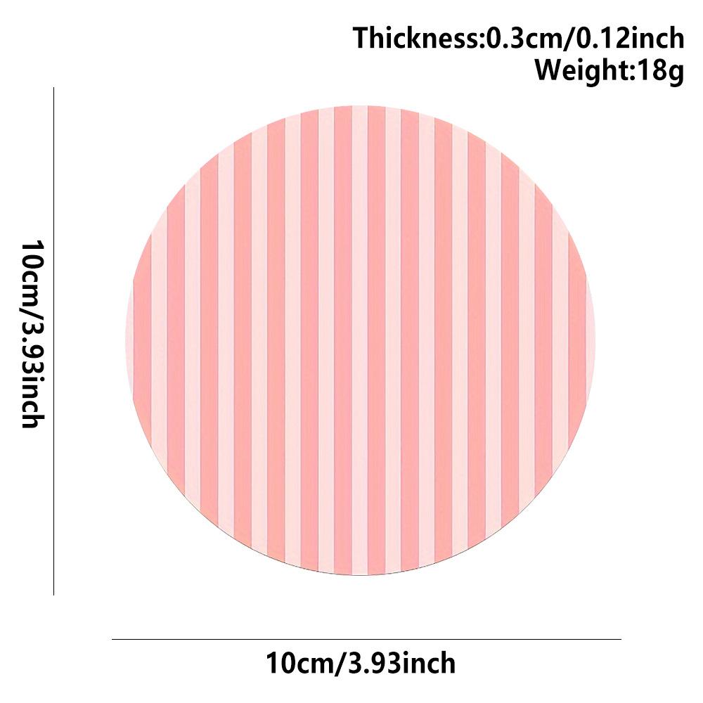 

Круглый Деревянный - Прочный, Термостойкий, Нескользящий и Легко Моющийся - Праздничный Обеденный Аксессуар | Яркие Узоры | Термостойкие Подставки 10*10*0.3cm