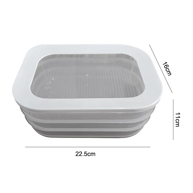 Meat Container For Fridge Stackable Cold Cuts Storage Containers With Clear Lids For Deli Meat Bacon Cheese & Meal Prep+