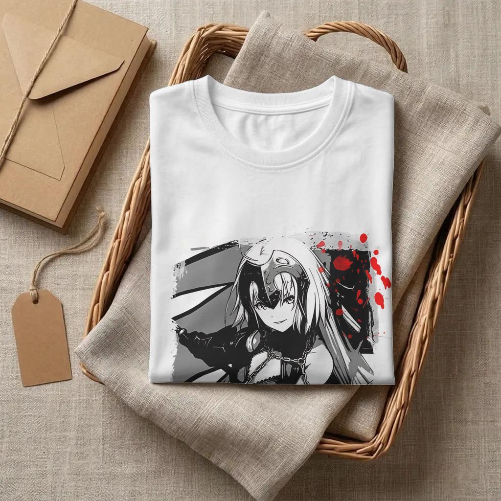 Fate Stay Night Jeanne Darc T Shirt Unisex Cotton Clothes Funny Crewneck Short Sleeve