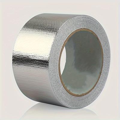 Heavy-Duty High-Temperature Resistant Fiberglass Aluminum Foil Tape for HVAC Sealing & Insulation – Waterproof, Fireproof Duct Tape for Pipes