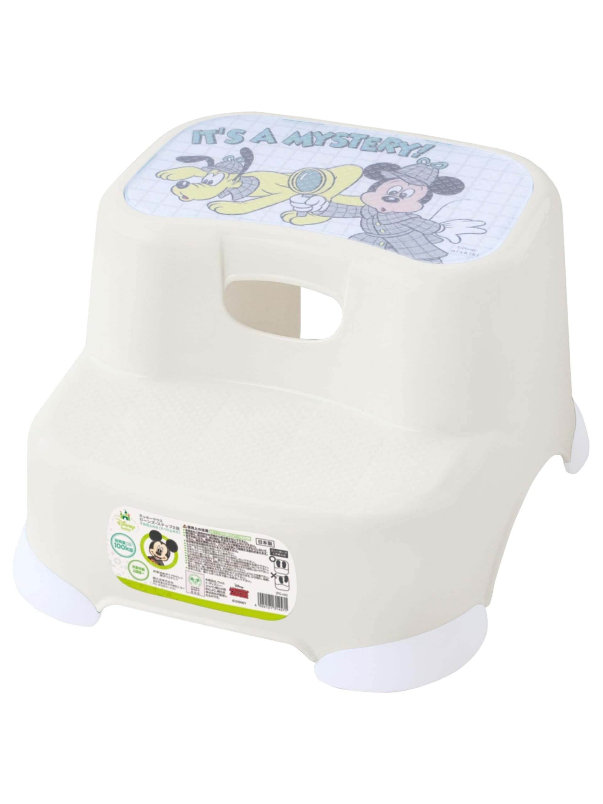 

Nishiki Kasei Mickey Mouse Step Beans Approximately Wide x Deep x 21cm Made in 100kg Weight Ivory Stool, Step, 2-Step, 32.5cm 34.5cm High, Japan, слоновая кость