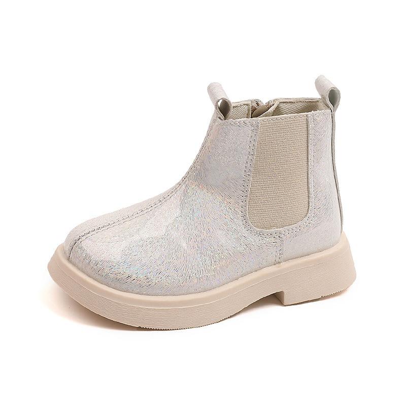 New Arrival Fall/Winter Kids' Fashion Boots – Boys' British Style Ankle Boots, Girls' Sequin Short Boots, Runway Trendy Style