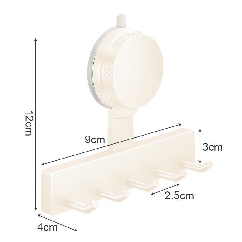 Suction Cup Hooks No Drill Wall Mount Heavy Duty Bathroom Organizer Multi Hook Towel Rack Shower Door Back Adhesive Hanger Strong Hold Reusable