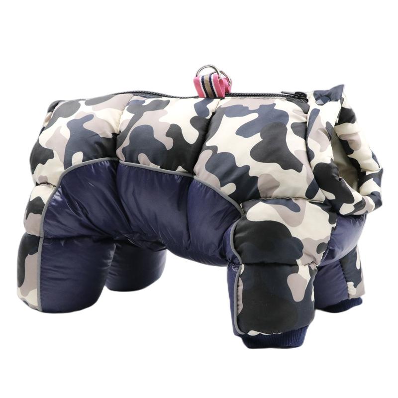

Одежда для домашних собак, морозостойкая зимняя одежда, утепленная теплая хлопковая одежда, одежда для четвероногих плюшевых мишек и щенков, камуфляжная одежда 24