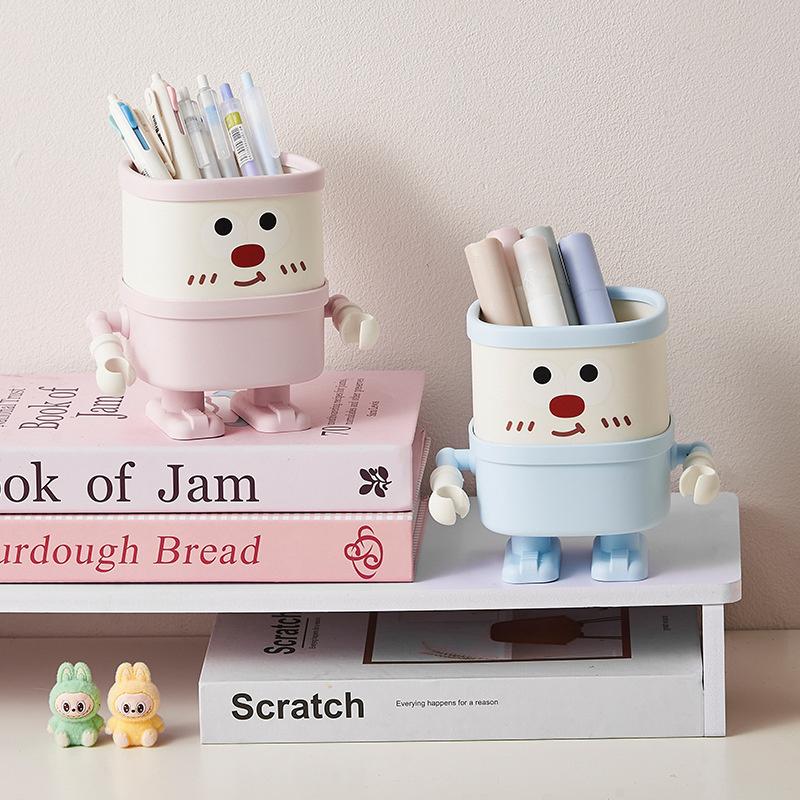Niedlicher Schreibtisch-Stifthalter für Studenten, Multifunktionale Aufbewahrungsbox, Hohes Erscheinungsbild, Aufbewahrung von Kinder-Schreibwaren mit großem Fassungsvermögen