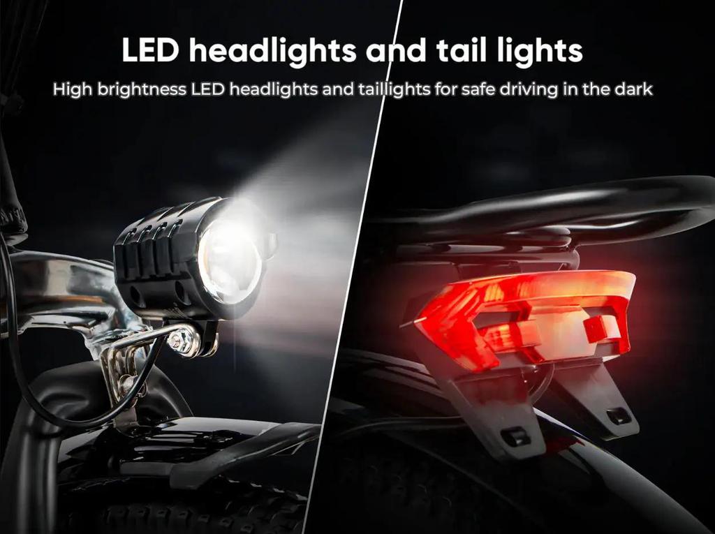 Ebike SAMEBIKE 20LVXD30-II Foldable Electric Bicycle for Adults 20 inch City E-bike with 48V 10.4Ah Removable Battery