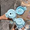 Thermos Cup Cute Straw Cup Student Cartoon Bouncing Portable Water Cup Stainless Steel Children's Cup