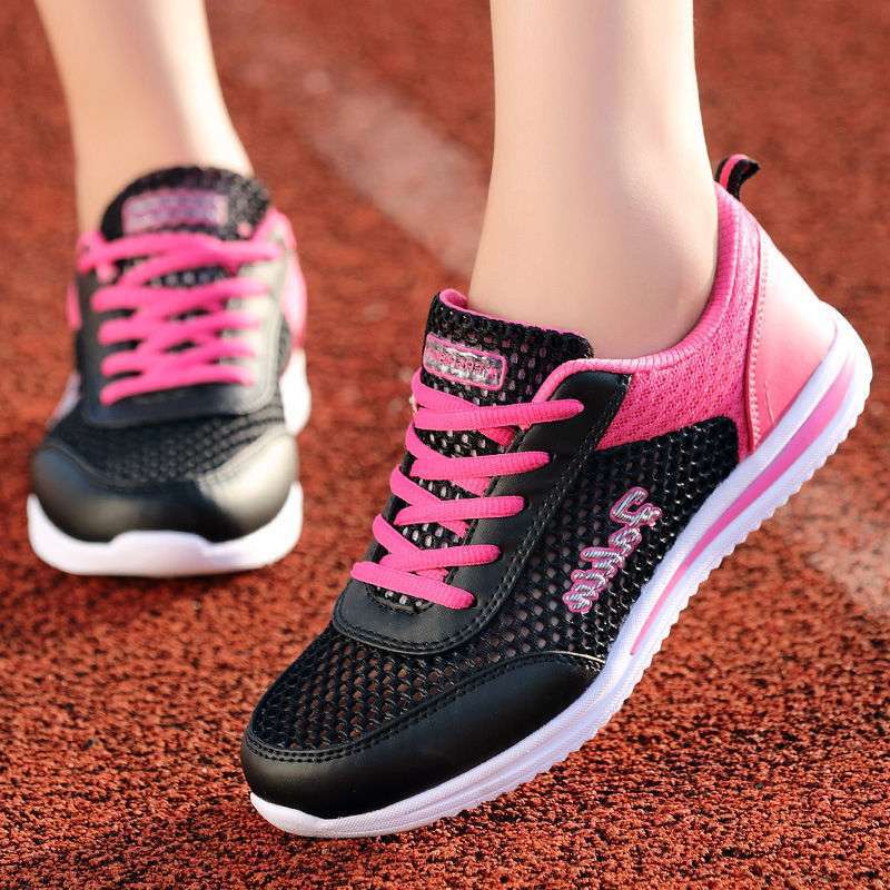 

Летняя дышащая спортивная обувь кэжуал с полым сетчатым верхом для женщин, белая, с мягкой подошвой, легкая, для бега, одинарная сетчатая обувь 41