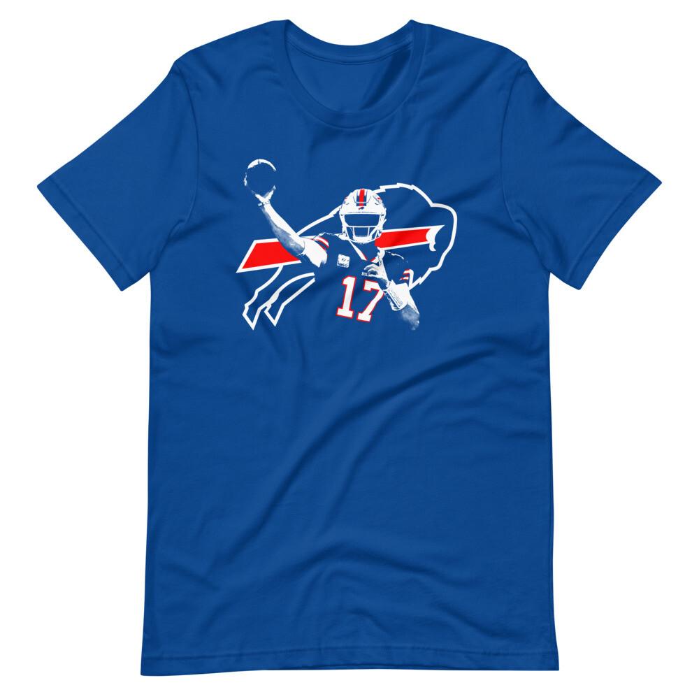 JOSH ALLEN Bills Mafia Football Bleu Royal T-Shirt Fan Art Unisexe