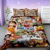 3pcs One Piece Duvet Cover Set Luffy Sauron Anime Bedding Set Quilt Cover with 2 Pillocase Bedroom Decor Teens Best Gifts