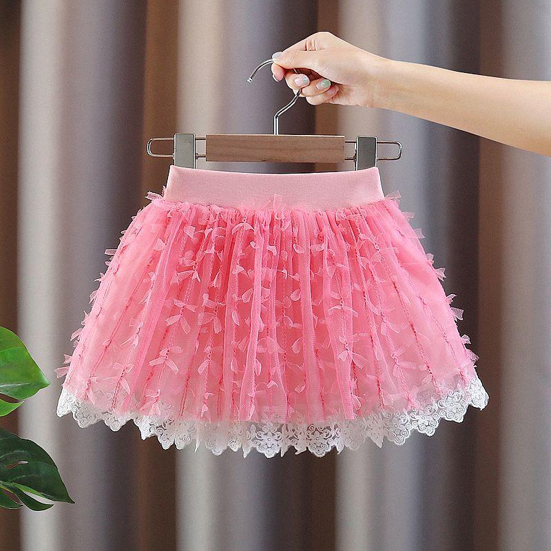

Новая юбка средней длины из кружева в балетном стиле, юбка принцессы, юбка из плотной сетки для детей от 0 до 3 лет 110