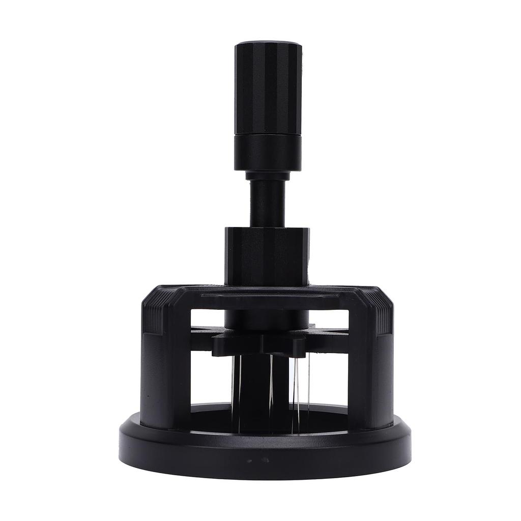 Coffee Distribution Tool 58mm Aluminum Alloy Magnetic Rotating Needle Coffee Stirrer for Home Bar Black