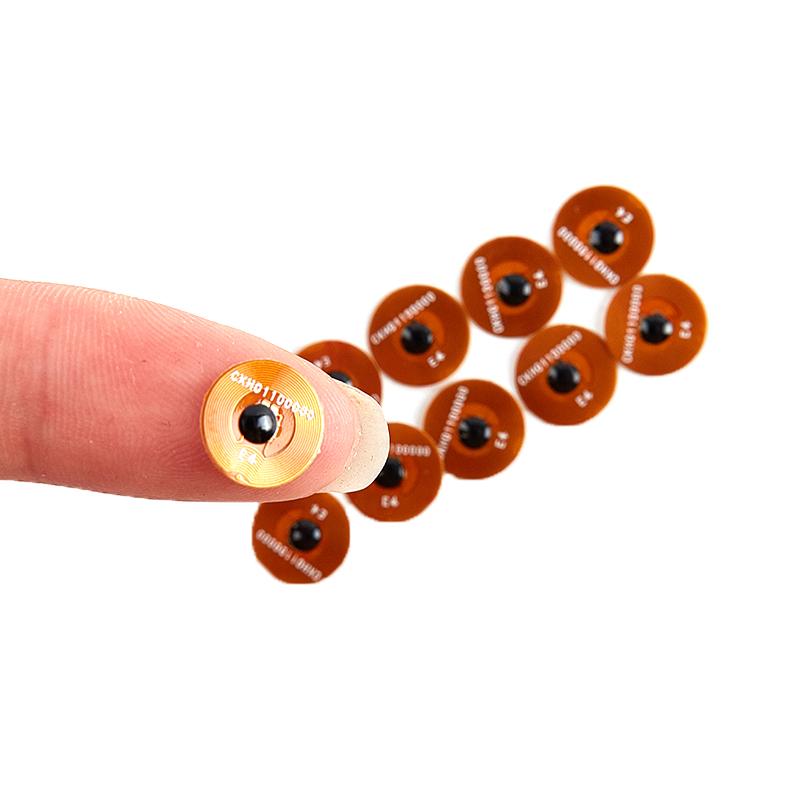 5Pcs 10Mm Fpc Tag Rfid Asset Management Tag Micro Access Control Mefare 1K Chip