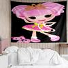 Lalaloopsy Tapestry for Bedroom Aesthetic Classroom Tapestries Wall Hanging for Living Room Dorm Office,Ideal Creative Gift