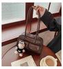 Korean Retro Bowling Handbag with Niche Underarm Design and Small Pocket for Women