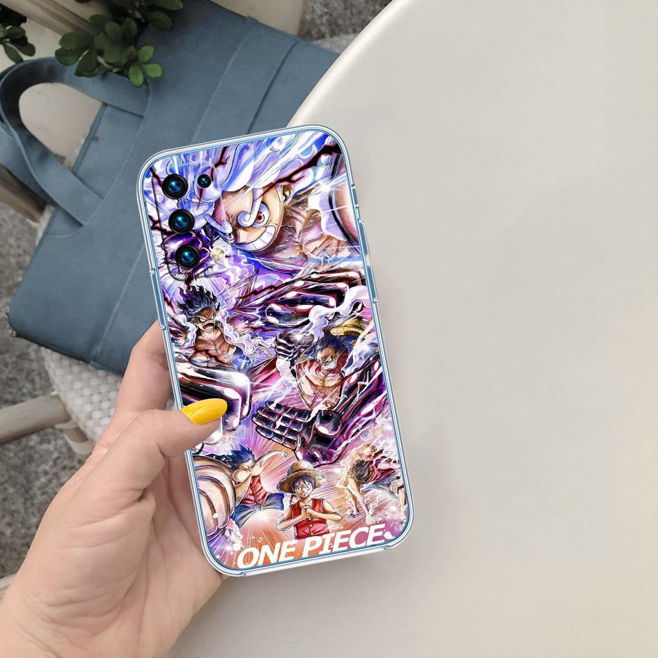 One Piece Luffy Nami Transparent Phone Case for Motorola Moto Edge 20 30 40 50 S30 Fusion Ultra Pro Neo Lite + G200 G23