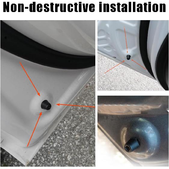 povtii 10 PCS Car Door Overslam Bumper Stopper, Rubber Auto Front Rear Door Shock Absorber Guard Cushion, 8219128010 Door Dampers Buffer Pad, Door