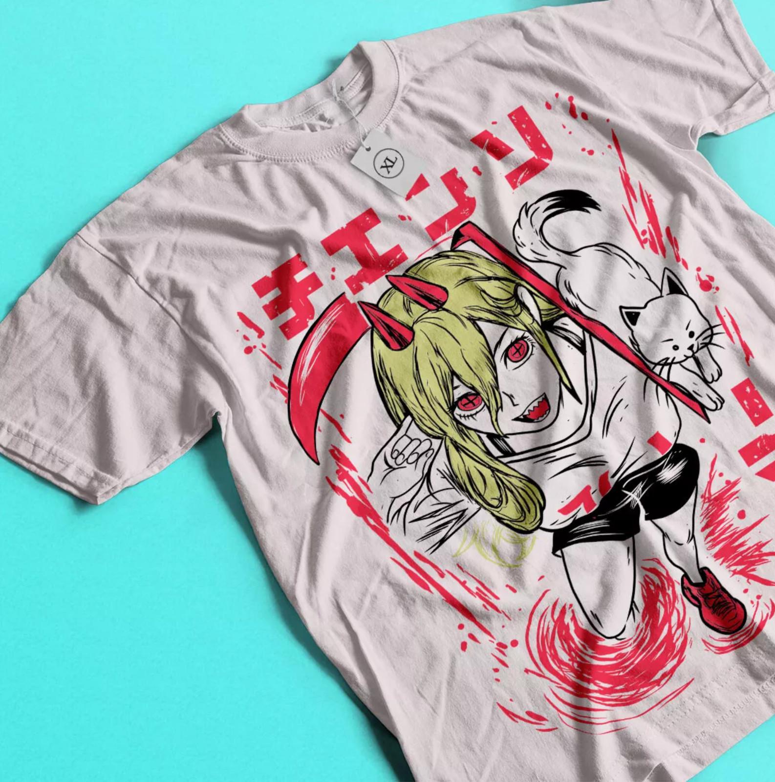 Chainsaw Man POWER T-shirt Devil Anime Manga Denji Power GifT-shirt XS 5XL L