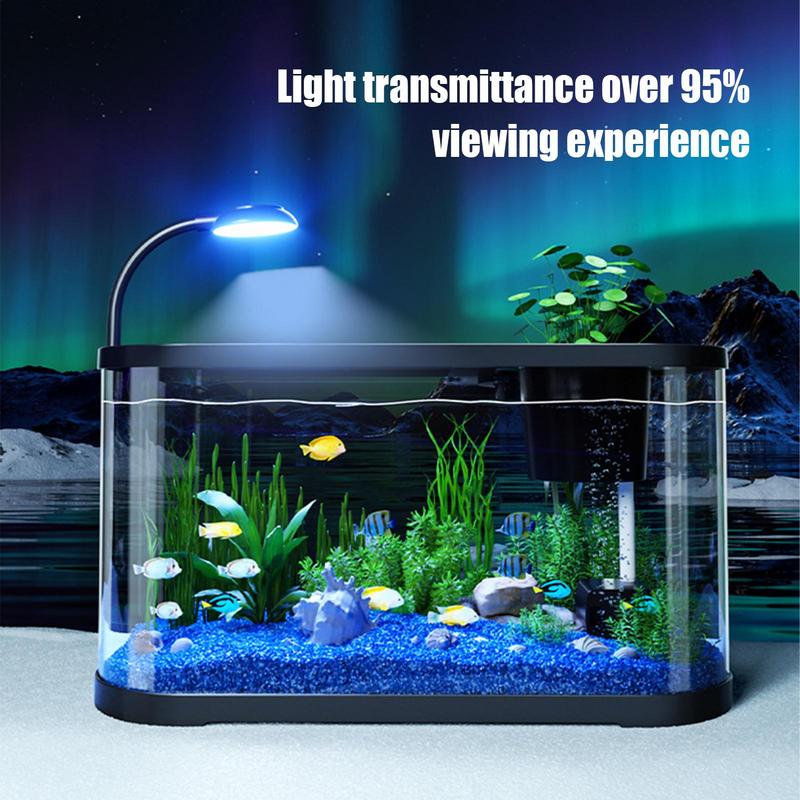 NEW Aquarium Kit Small Betta Fish Tank For Beginners Desktop Beginner Aquarium Household Fish Bowl For Betta Tortoise Frog
