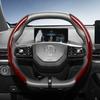 Suitable for Mg Carbon Fiber Texture Steering Wheel Covers with Segmented Quick-Release Design, Durable, Compatible with Zs Astor Ev Hs Phev Mg4 Mg3 M