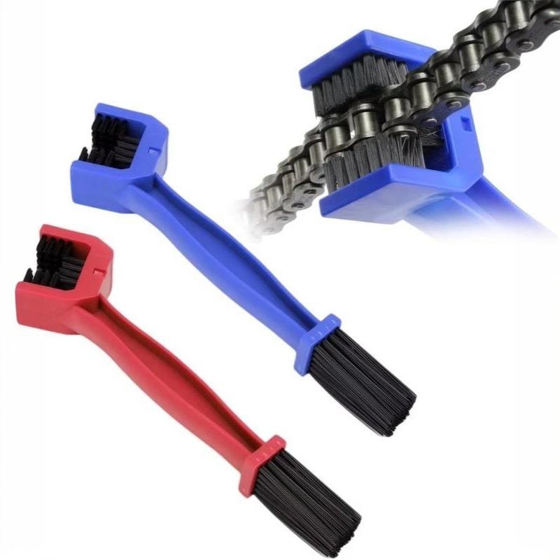 Motorcycle Chain Brush Cleaner Plastic Bicycle/Moto Brush Clean Chain Cleaner Outdoor Scrubber Road Care Tools Motorcycle Parts