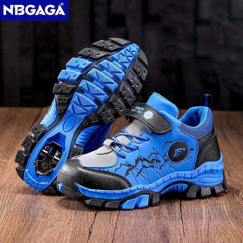 Children's Fashion Hiking Boots Boys' Sport Running Sneake Anti-Collision Non-Slip Athletic Outdoor Trekking Shoes