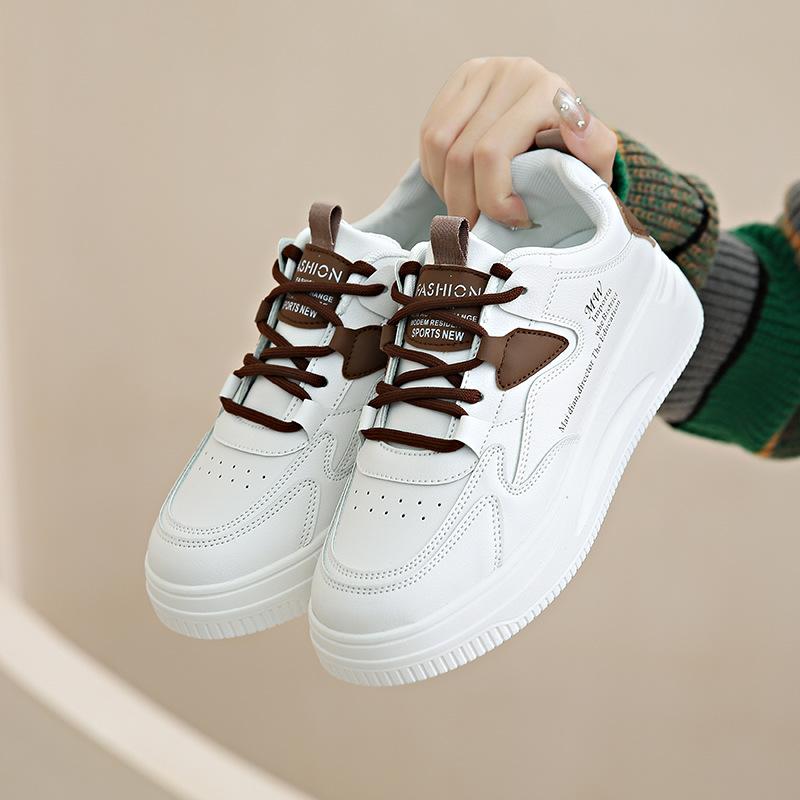 

Женские повседневные массивные кроссовки на платформе, легкие кроссовки без шнуровки, дышащие прогулочные кроссовки из искусственной кожи, теннисные спортивные туфли на шнуровке для женщин 40