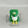 Creative Lazy Duck Figurine 3D Printed Decoration Laying Duck Statue Animal Shape Reading Duck Ornaments Office Desk