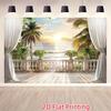 1Pcs Tropical Sunset Seascape Ocean Palm Trees Decoration Background Beach Backdrop Decorations For Photo Studio Photo Booth Party