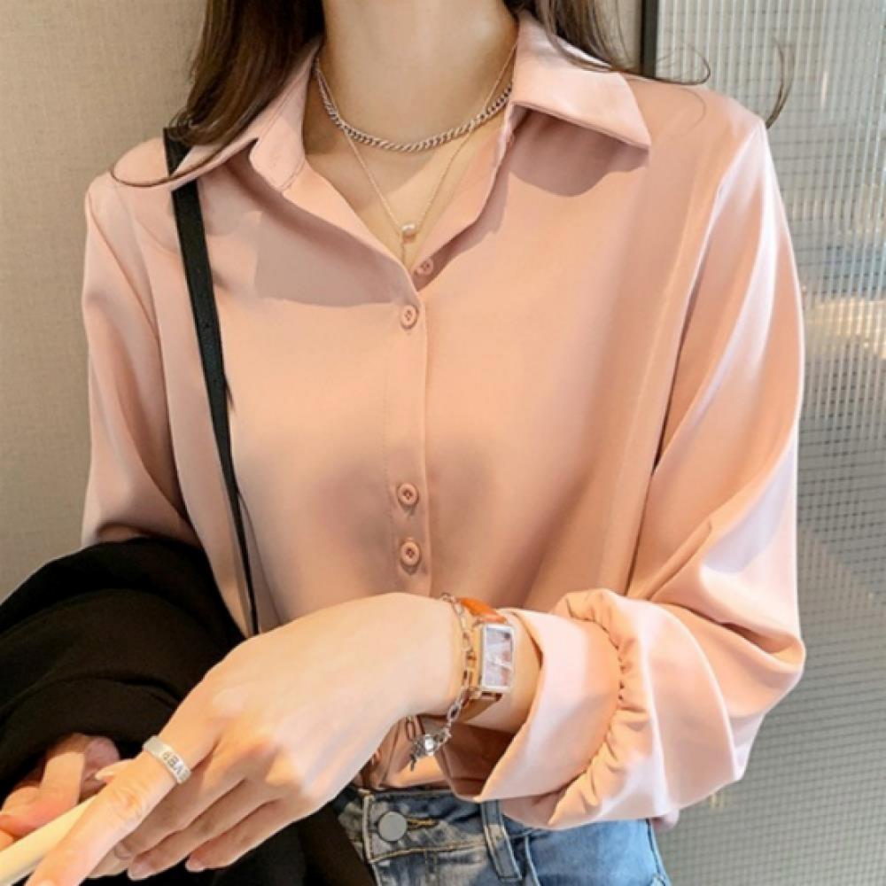 New Arrivals Open Run Women Casual Fit Long Sleeve White Shirt
