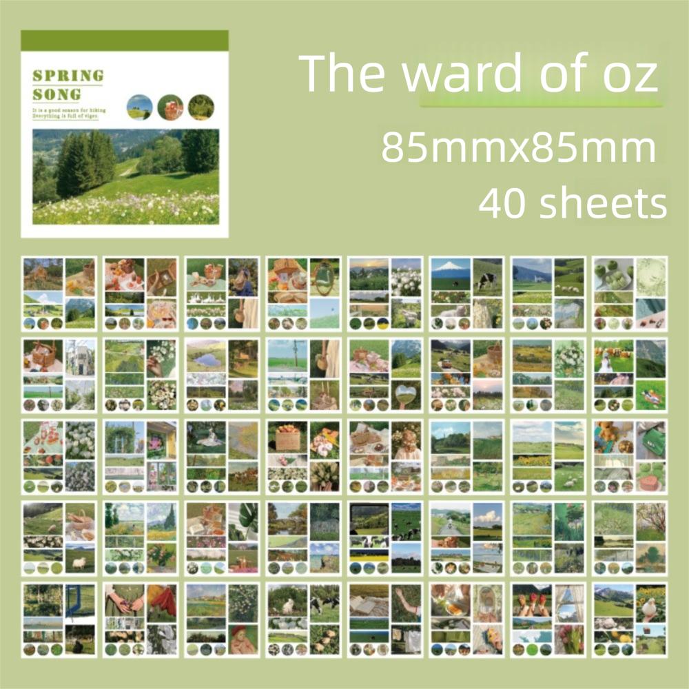 40 Stück DIY Scrapbooking Ästhetische Deko Sticker INS Journal Zubehör Neues Washi Papier Tagebuch Album