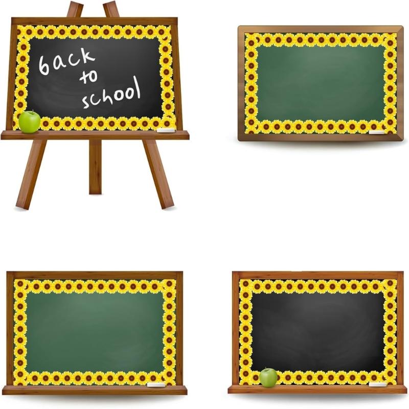 10m Bulletin Board Borders Flowers Classroom Blackboards Flowers Border Trim Decoration for Poster Boards Decoration