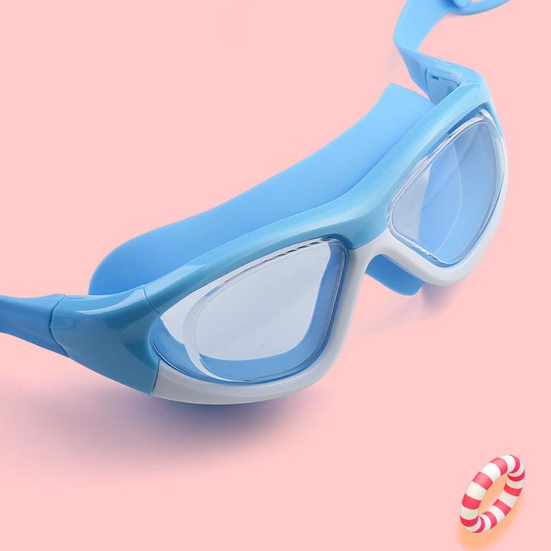 Children's Swimming Goggles Male And Female Anti Fog And Waterproof Large Frame Diving Goggles Student Swimming Equipment