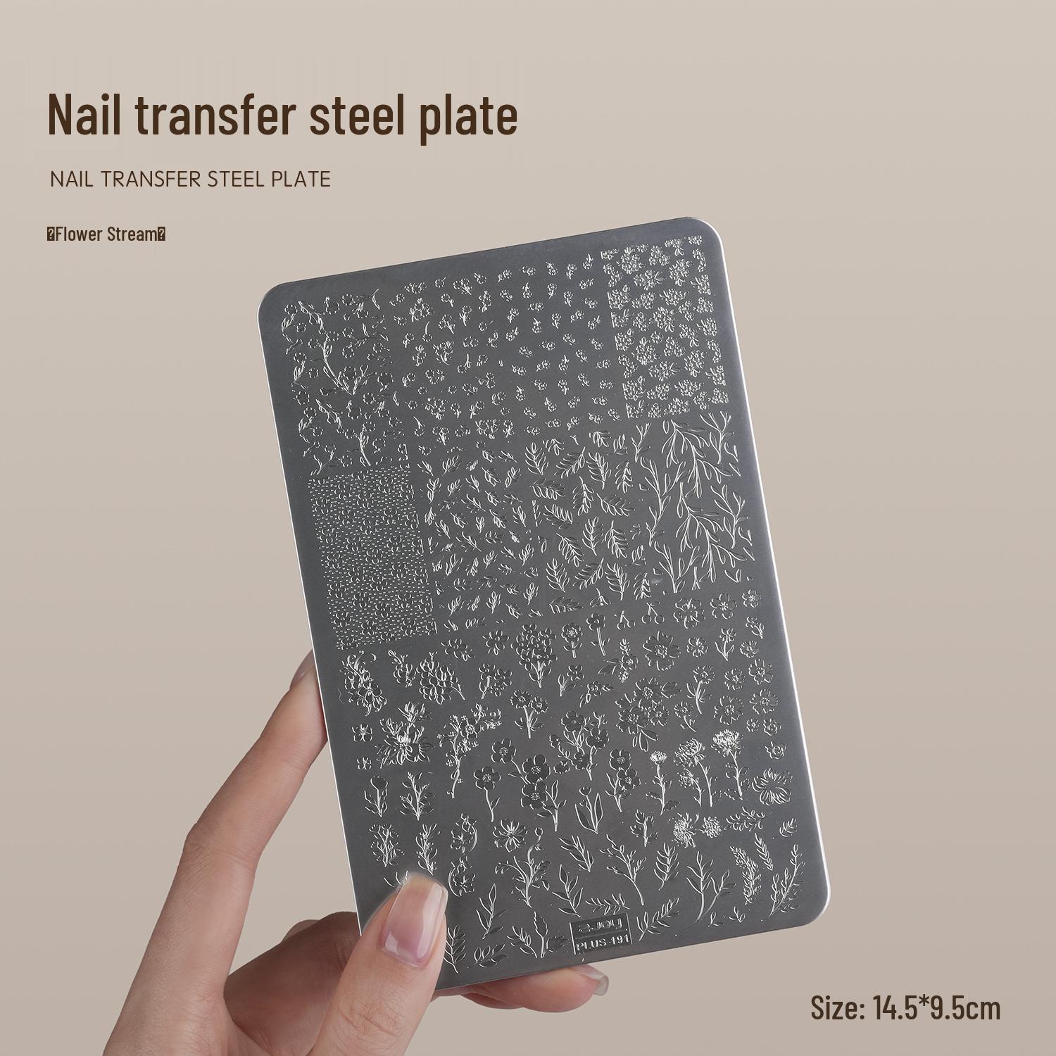 

Пластина для стемпінгу Goya Nail Art: Мереживо, Метелик, Квіткові мотиви з інструментом для силіконового штампування