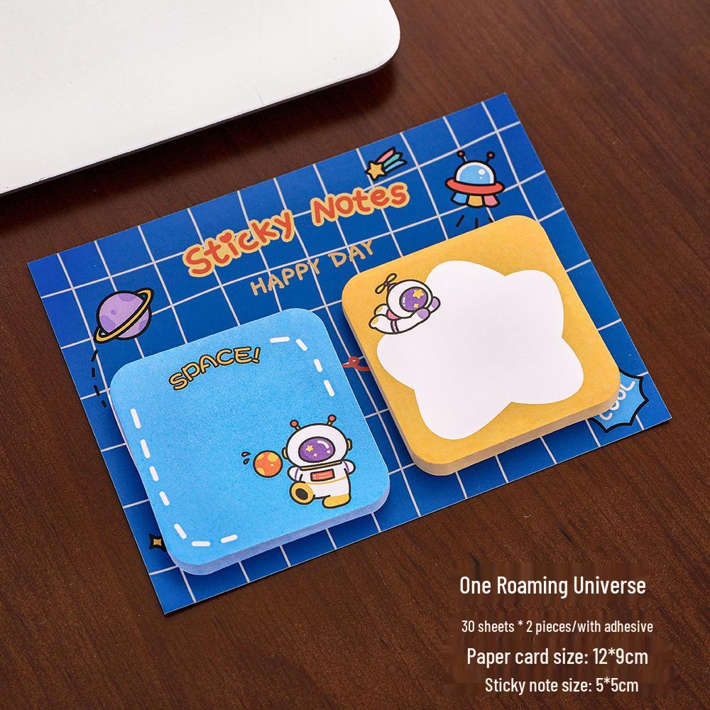 Creative Cute Capybara Sticky Notes - Tearable & Reusable for Students, High-Value Cartoon Stationery