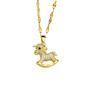 Necklaces will be rich soon, hot-selling micro-inlaid zircon necklaces, accessories, women's 1011 popular high-end fashion titanium steel accessories