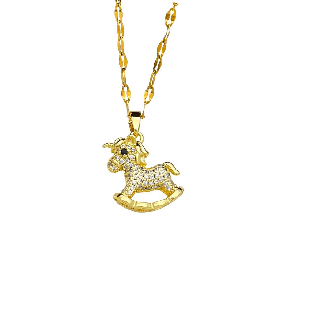 Necklaces will be rich soon, hot-selling micro-inlaid zircon necklaces, accessories, women's 1011 popular high-end fashion titanium steel accessories