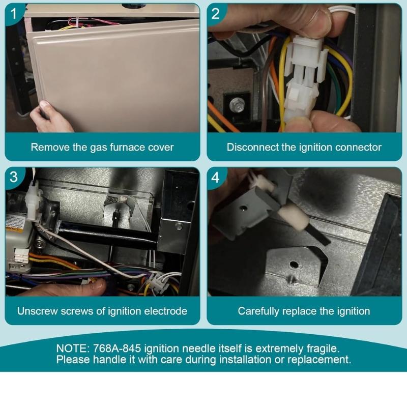 High Durability Surfaces Igniter Gas Stove 768A-845 Thermal Surfaces Igniter Direct Replacement for Multiple Cooktops